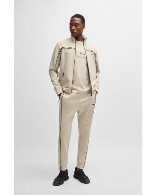 Boss Natural Light Beige Men's Jogging Pants Size Xl for men