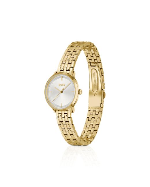 Boss Metallic Tone Watch With- Dial