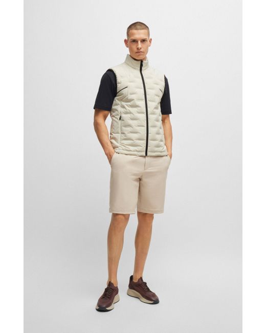Boss Natural Water-repellent Gilet With Quilting for men