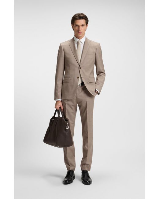 Boss White Light Beige Men's Business Suits Size 36r for men