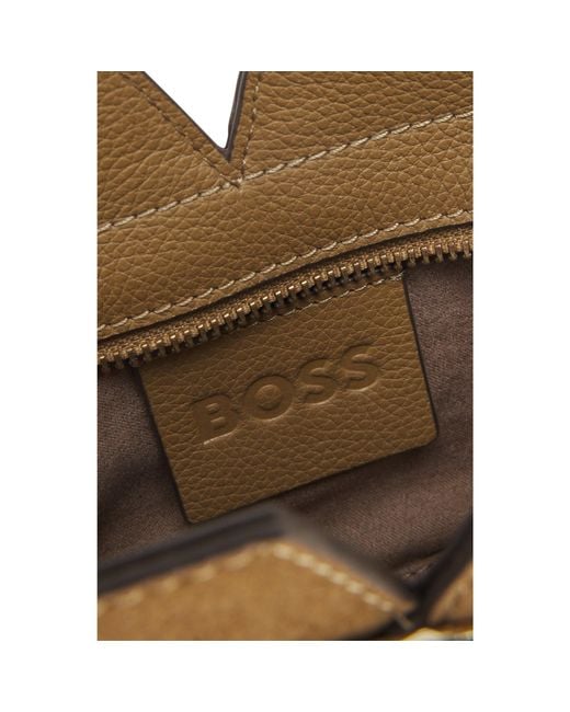 Boss Brown Revers Mini Tote Bag