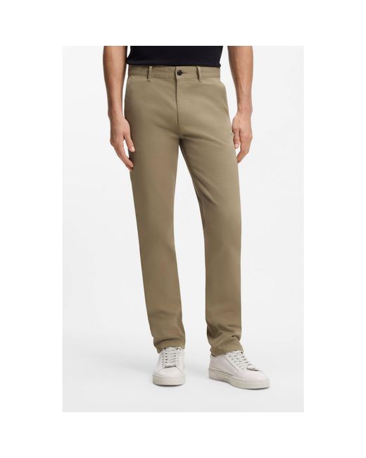 Boss Natural Slim-Fit Trousers for men