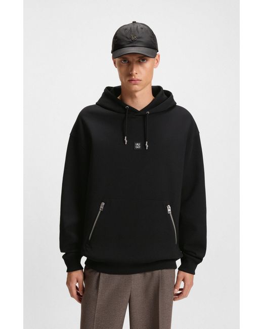 HUGO Black Men's Hooded Sweatshirts Size M for men