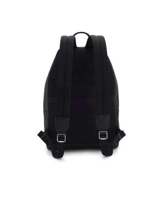 Boss Black Structured Backpack With Polished Logo Lettering for men