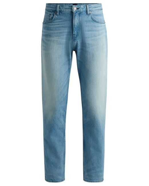 Boss Maine Blaue Regular-Fit Jeans aus bequemem Stretch-Denim in Blue für Herren