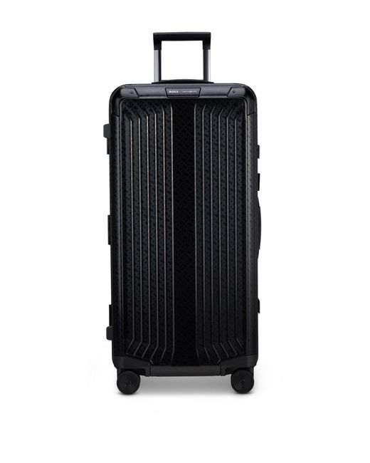 Boss Black | Samsonite 106l Trunk Suitcase In Anodised Aluminium