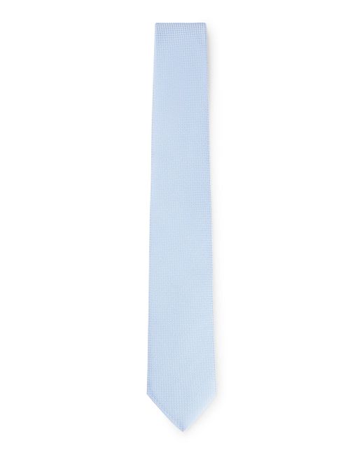 Pochette de costume et cravate en soie mélangée Boss pour homme en coloris White