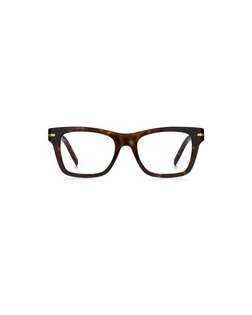 Boss Brown Horn-Acetate Optical Frames With Signature-Tone Detail