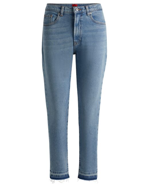 HUGO Slim-fit Jeans In Ocean-blue Stretch Denim