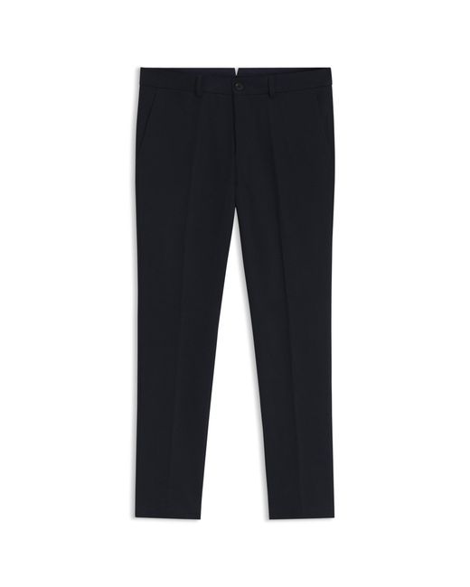Boss Blue Slim-Fit Trousers for men