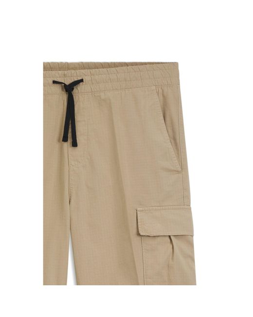 HUGO Natural Relaxed-Fit Cargo Trousers for men
