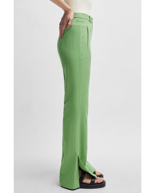 Boss Green Slim-Fit Hose aus Stretch-Material mit ausgestelltem Bein