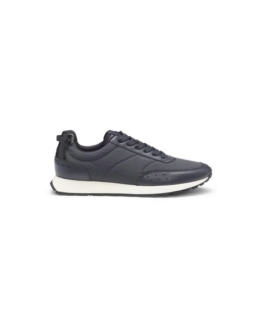 HUGO Blue Running-Inspired Trainers With Zigzag Detailing for men