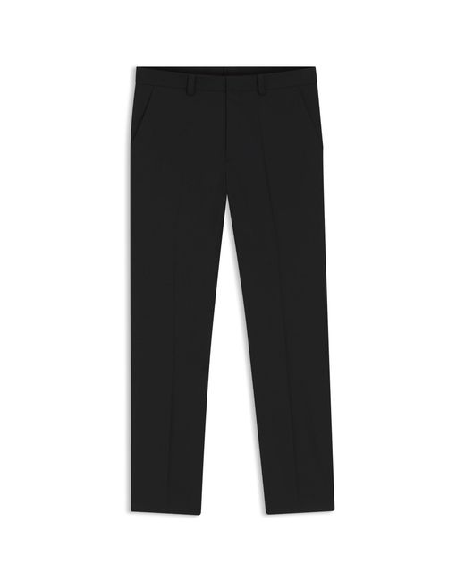 HUGO Black Modern-Fit Trousers for men