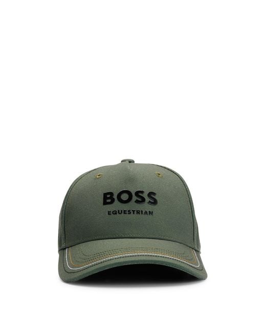 Boss Green Equestrian Cap With Logo