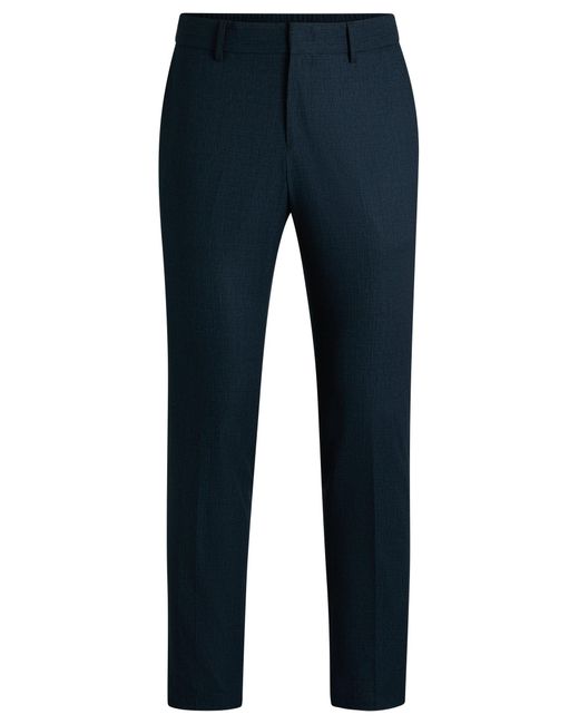 Boss Business-Hose Aus Wasserabweisendem Stretch-Gewebe in Blue für Herren