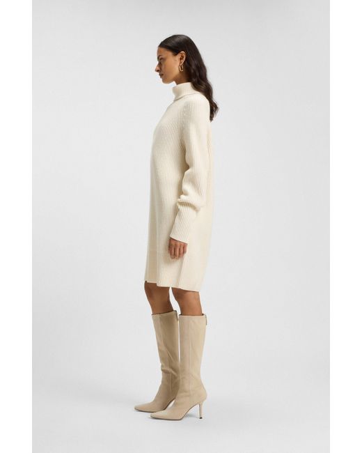 Boss White Women's Knitted Dresses Size S