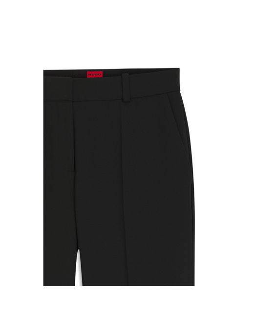 HUGO Black Regular-Fit Bootcut Trousers