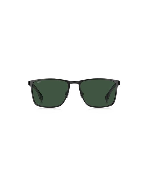 Boss Green Sunglasses With Rubber Temples for men