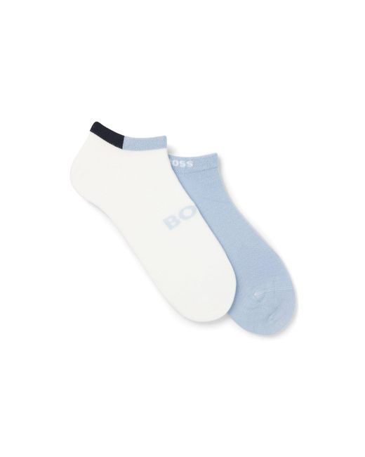 Boss Blue Two-Pack Ankle Socks for men