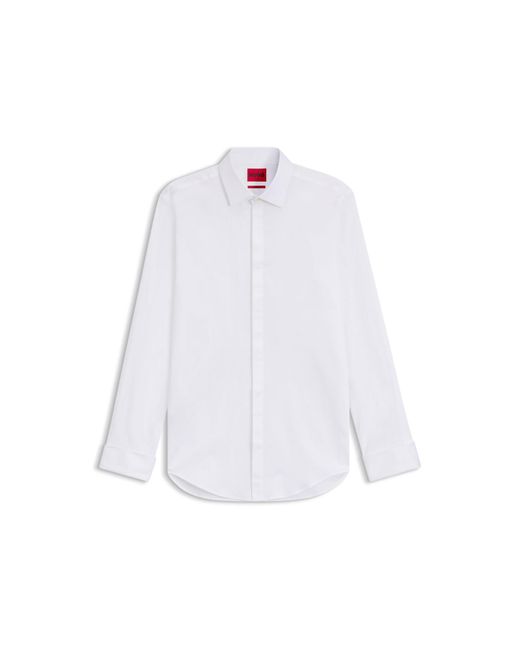 HUGO White Slim-Fit Shirt for men