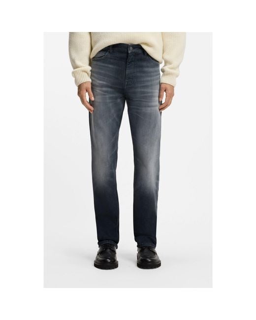 Boss Blue Regular-Fit Jeans for men