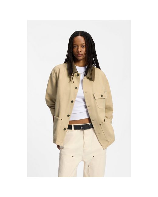 HUGO Natural Oversized-Fit Jacket