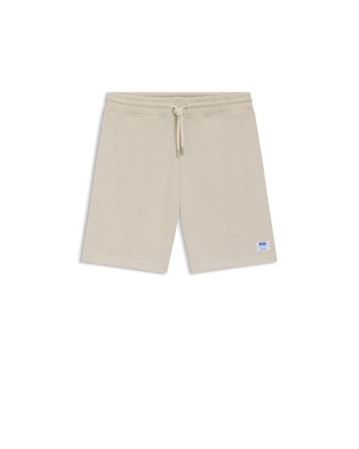 HUGO Natural Loose-Fit Shorts for men