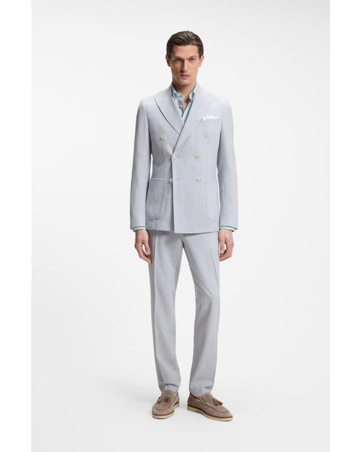 Camicia Button-Down Regular-Fit di Boss in White da Uomo