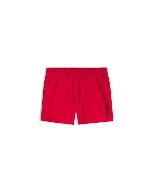 HUGO Red Swim Shorts With Repeat Logos for men