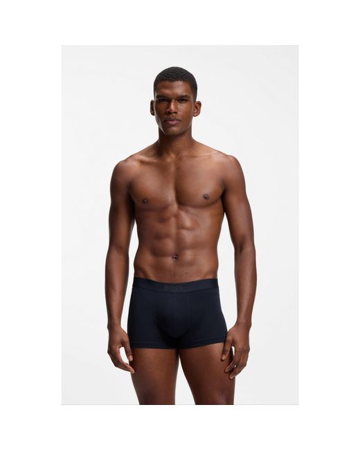 Boss Blue One Three-Pack Of Trunks for men