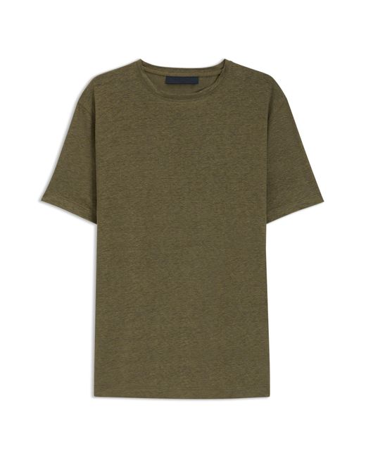 Boss Beckham X T-Shirt Aus Softem Leinen in Green für Herren
