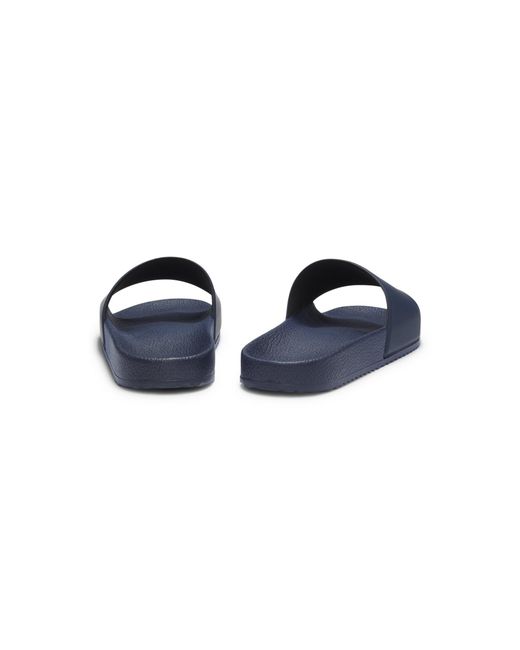HUGO Blue Slides With Logo Strap for men