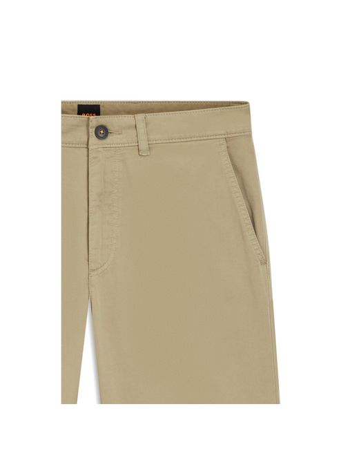 Boss Natural Regular-Fit Trousers for men