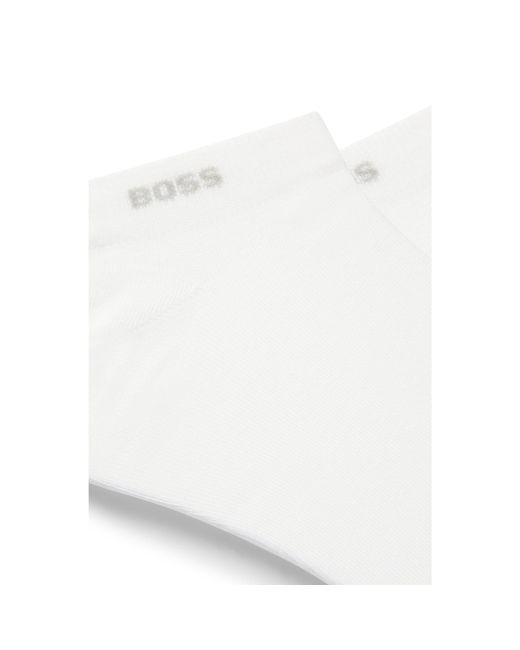 Boss White 2 Pack Essential Sock for men