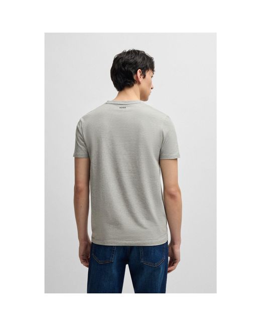 HUGO Gray Two-Pack Of V-Neck T-Shirts for men