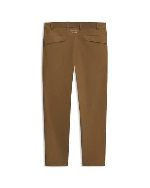 Boss Brown Porsche X Regular-Fit Trousers for men