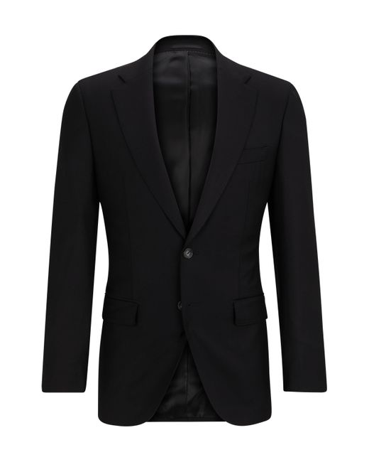 Boss Slim-Fit Sakko aus Stretch-Schurwolle in Black für Herren