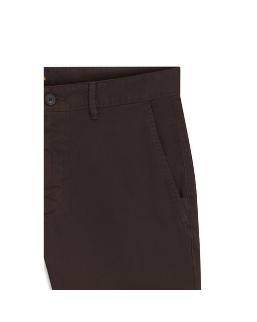 Boss Brown Slim-Fit Trousers for men