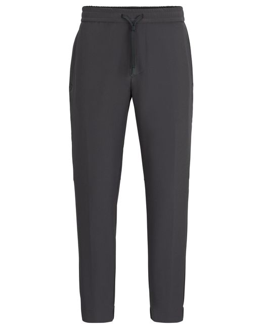 Chino Tapered Fit En Tissu Quadri-Extensible Facile À Repasser Boss pour homme en coloris Gray