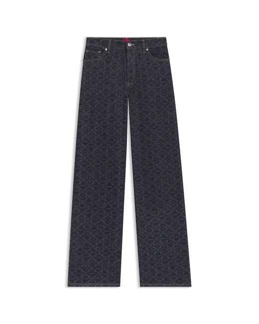 HUGO Blue Super-Wide-Leg Jeans
