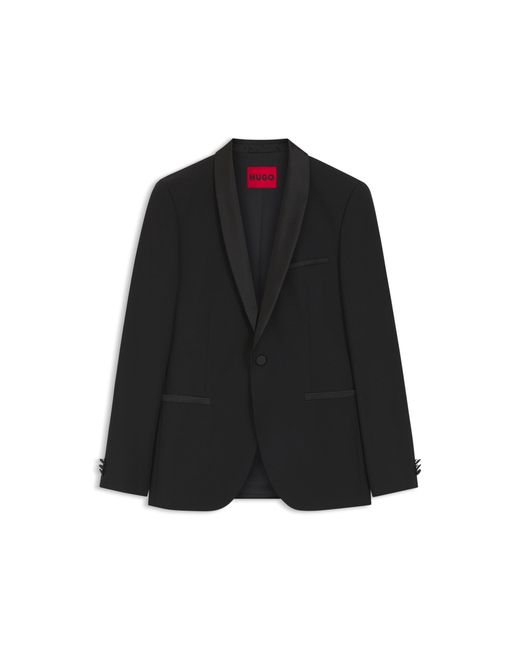 HUGO Black Extra-Slim-Fit Tuxedo Jacket for men