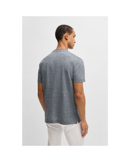 Boss Blue Regular-Fit T-Shirt for men