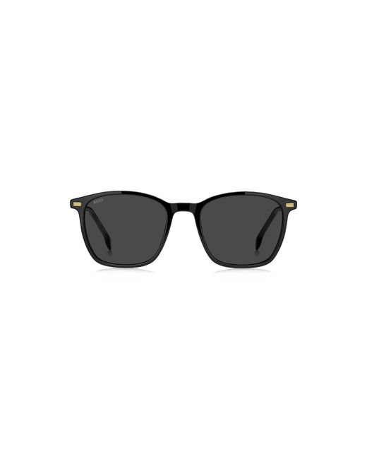 Boss Black Acetate Sunglasses With Temple Logo for men