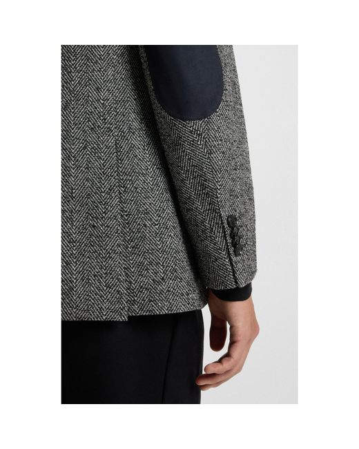 Boss Gray Regular-Fit Jacket for men