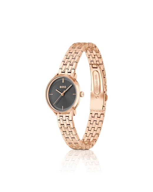 Boss Metallic Carnation--Effect Watch With Dial