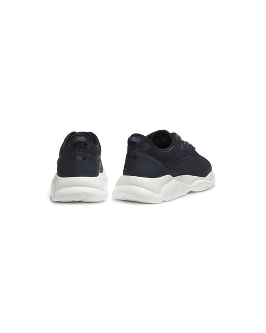HUGO Blue Ripstop Trainers With Lightweight Eva Sole for men