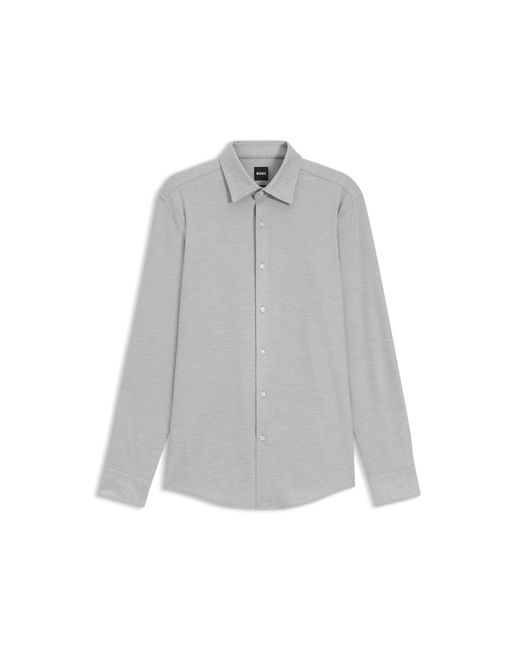 Boss Gray Slim-Fit Shirt for men