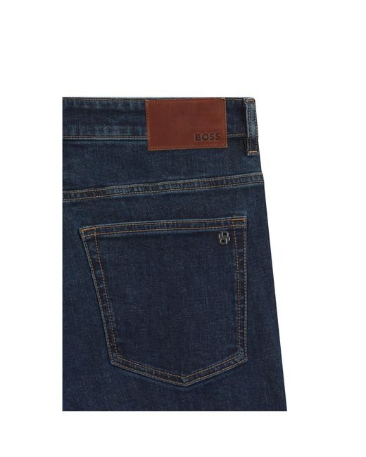 Boss Blue Delaware Slim-Fit Jeans for men