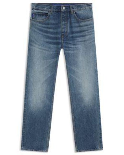 Jean Regular En Denim Rigide HUGO pour homme en coloris Blue